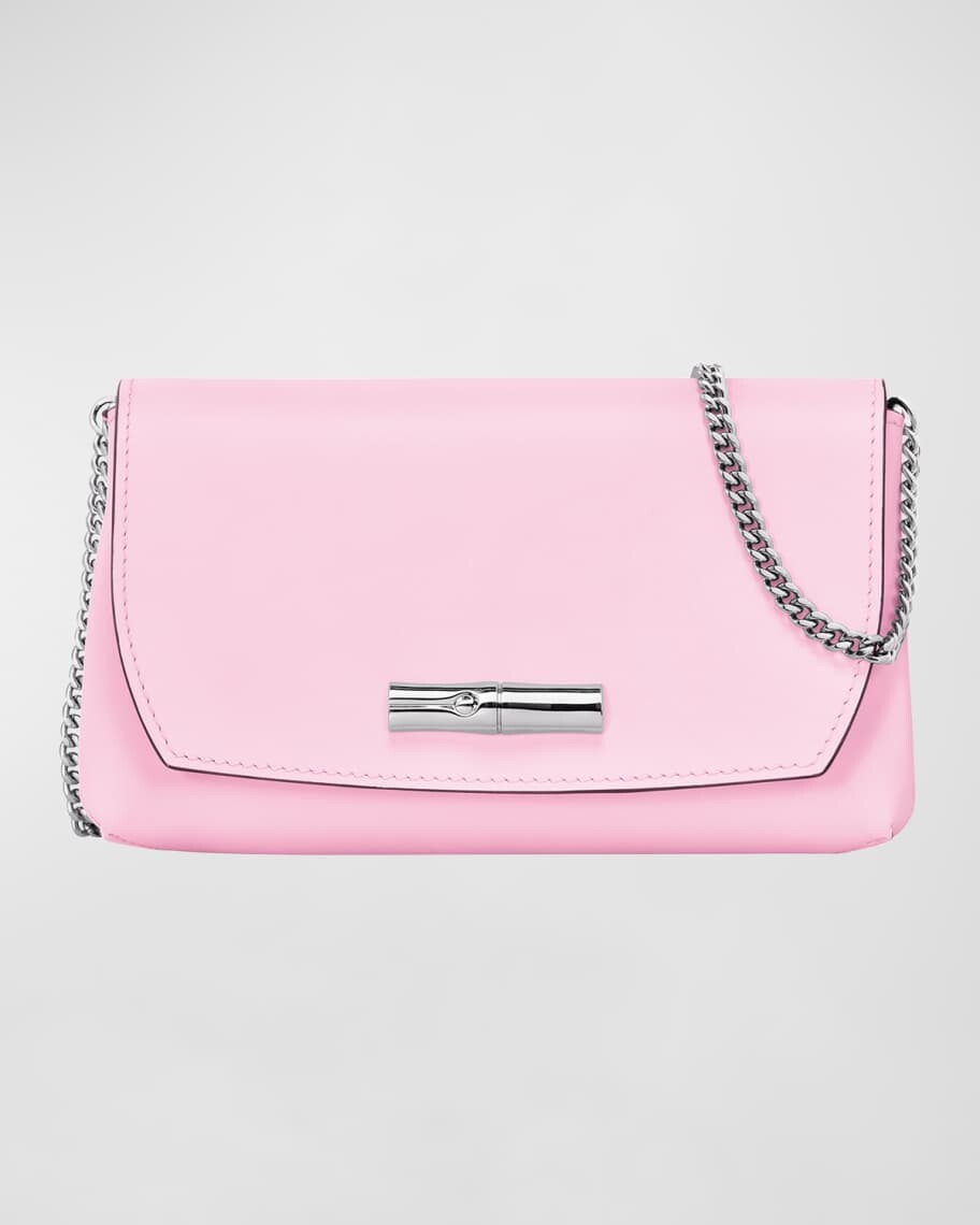 

Кожаная сумка через плечо Roseau с клапаном и цепочкой Longchamp