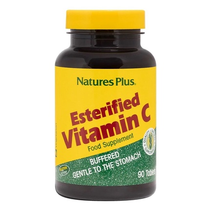 Natures Plus Этерифицированный витамин С, 90 таблеток Nature's Plus витамин b2 100 мг 90 таблеток natures plus
