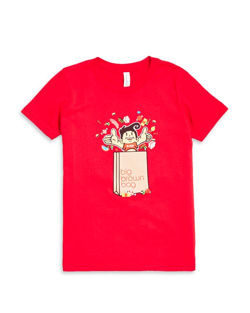 Коричневая футболка-мешок унисекс из коллаборации с Bloomingdale's, Big Kid Economy Candy, цвет Red