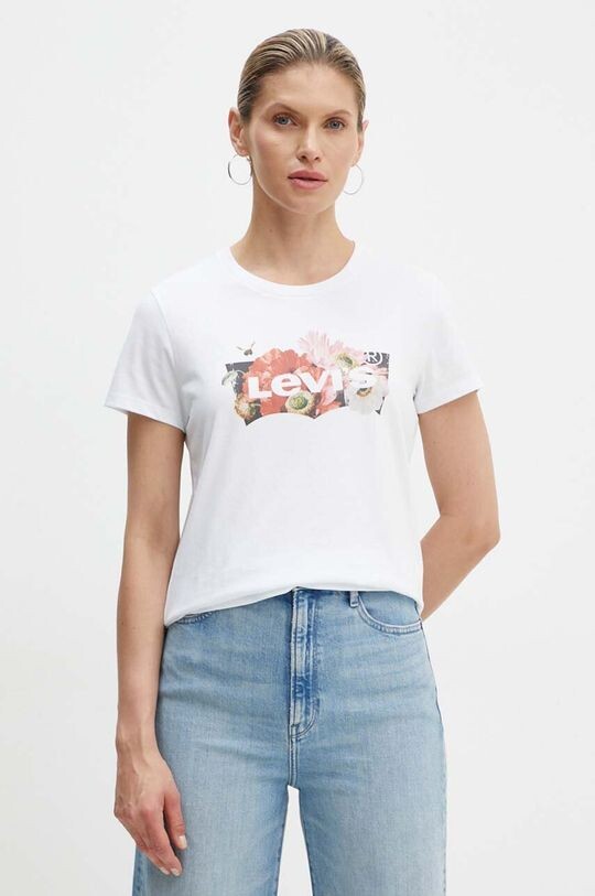 

Хлопковая футболка Levi's, белый