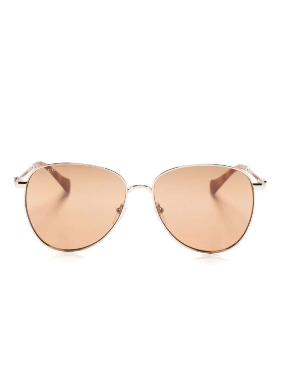 

Gucci Eyewear солнцезащитные очки-пилоты, золотистый