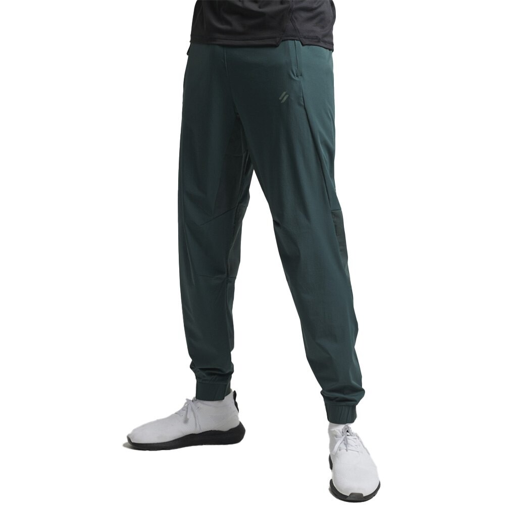 Брюки Superdry Stretch Woven Track, зеленый