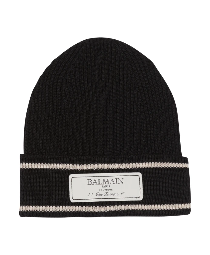 

Шапка с этикеткой Balmain, черный