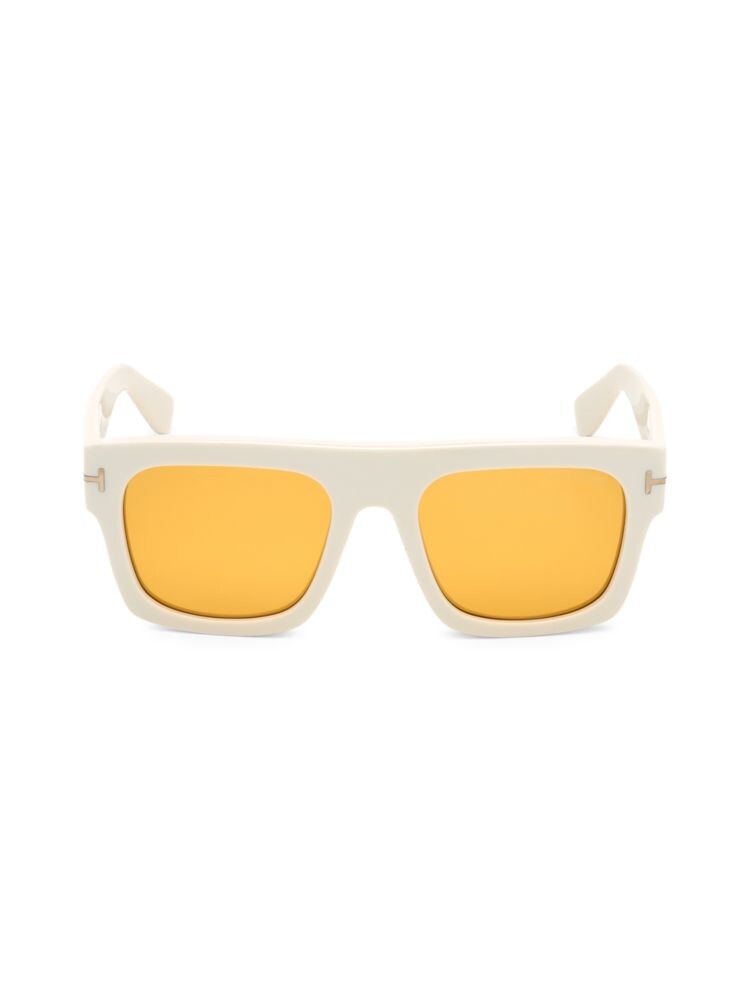 

Квадратные солнцезащитные очки Fausto 53MM Tom Ford, белый