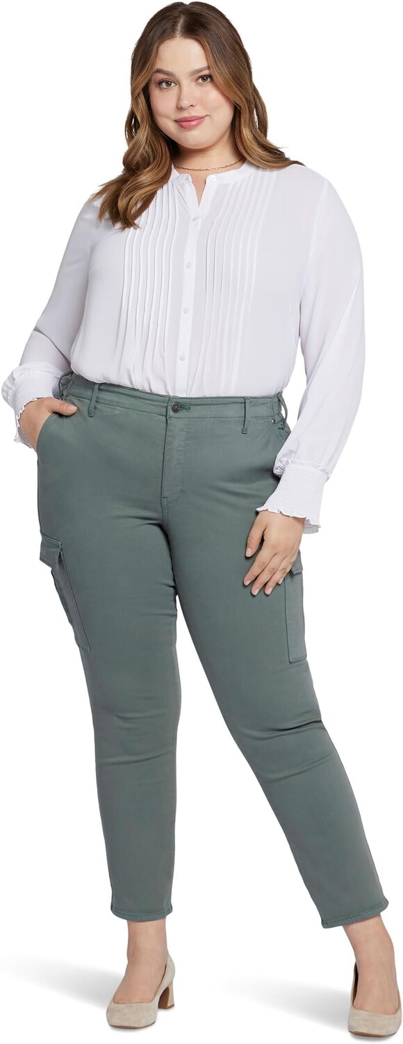 

Джинсы Plus Size Sheri Slim Cargo in Sage Leaf NYDJ, цвет Sage Leaf
