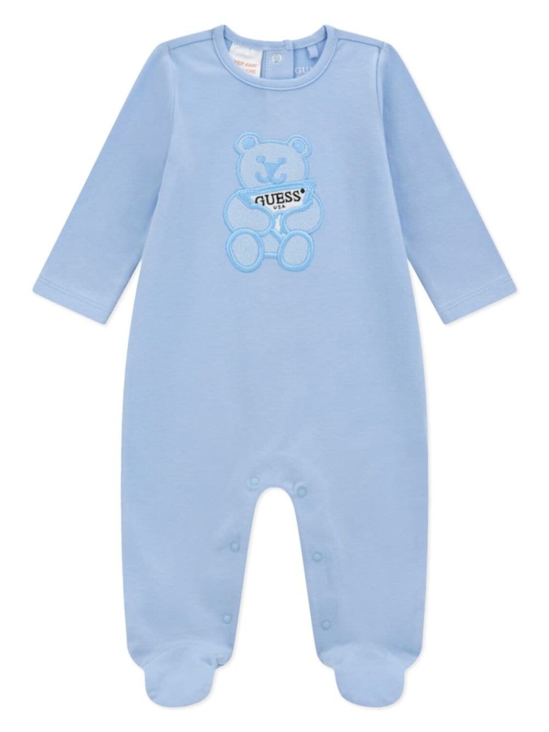

Угадать детский логотип-вышитый babygrow Guess Kids, синий