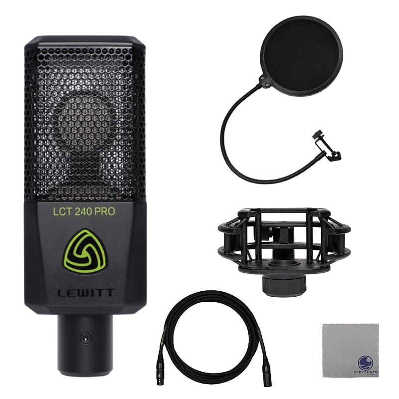 

Конденсаторный микрофон Lewitt LCT-240-PRO-BLK Large-Diaphragm Condenser Microphone