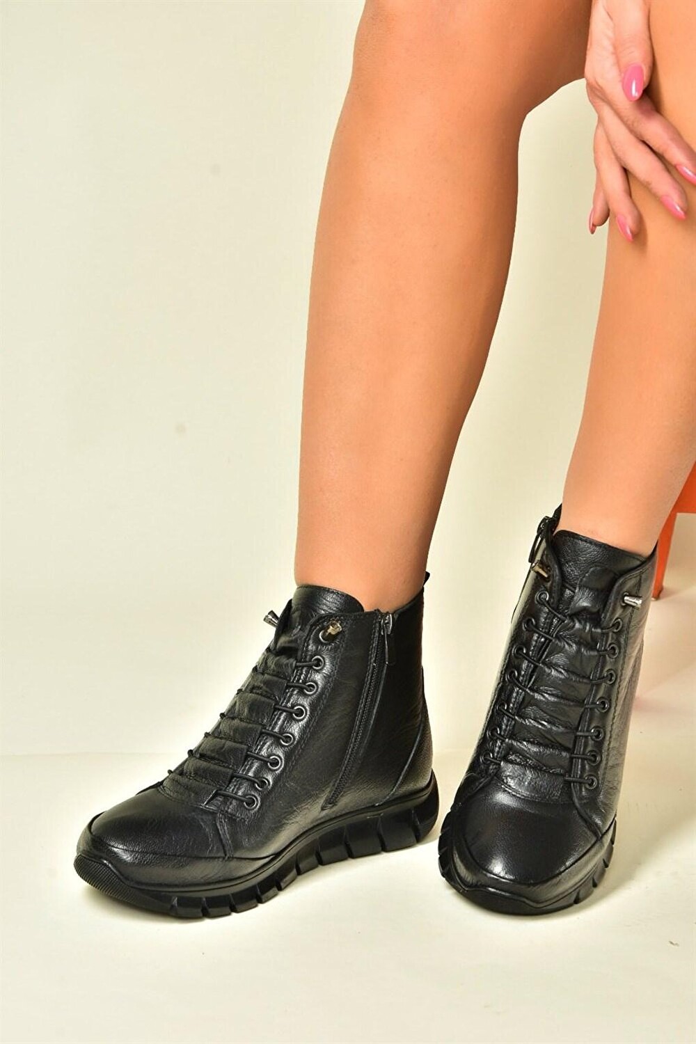 

N5553910 Черные женские ботинки Fox Shoes, Черный