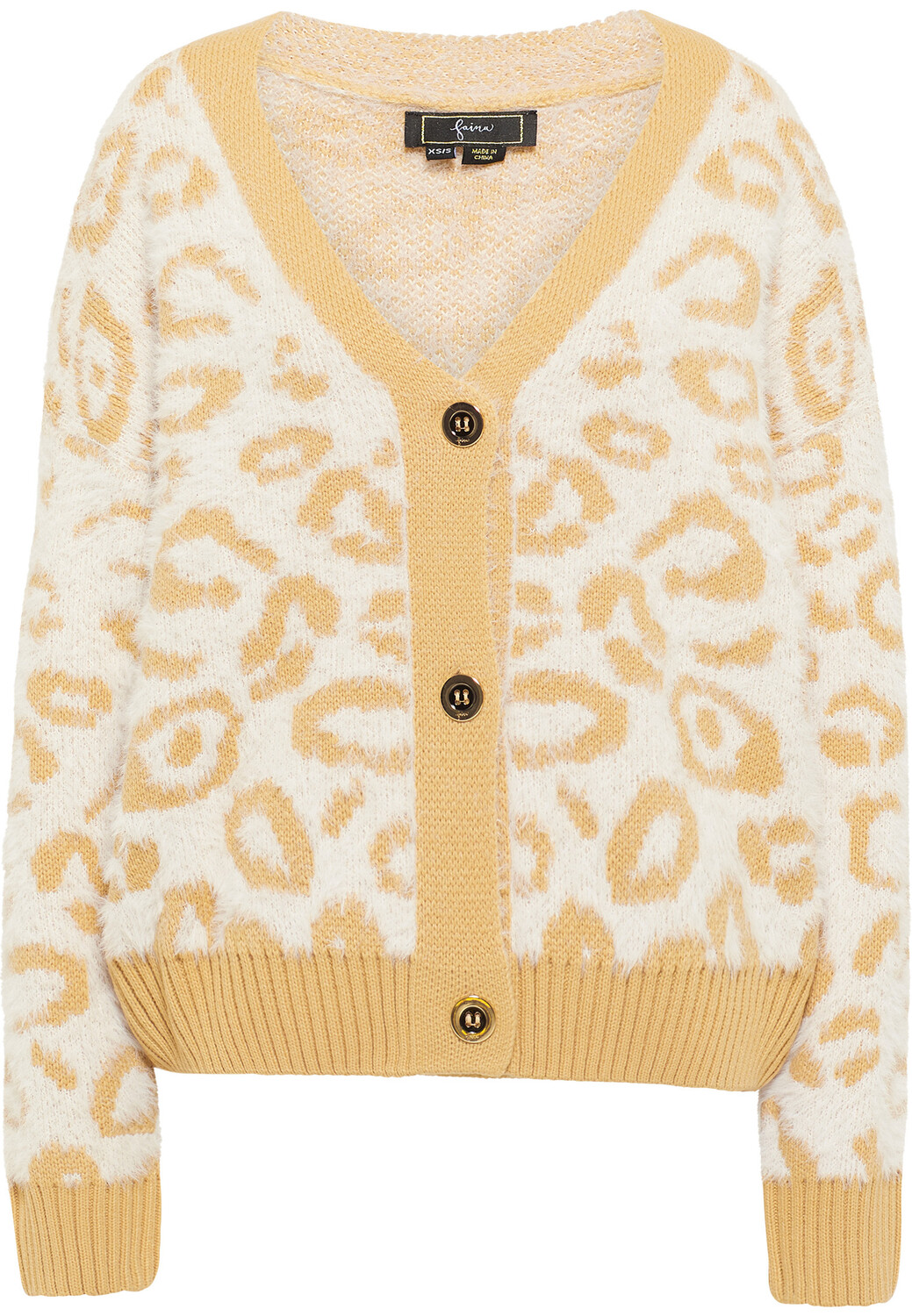 

Толстовка faina Strickjacke, цвет Wollweiss Hellkamel