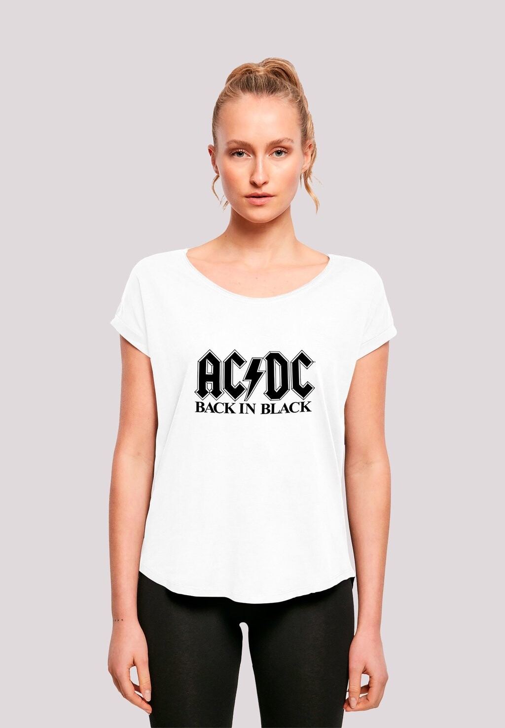

Футболка с принтом ACDC BACK IN BLACK LOGO PREMIUM ROCK METAL MUSIK BAND FAN MERC F4NT4STIC, цвет white