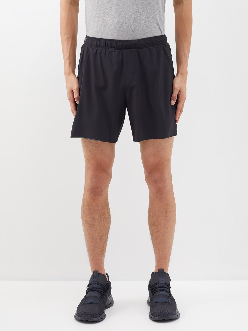 

Шорты для бега surge 6" на подкладке Lululemon, черный