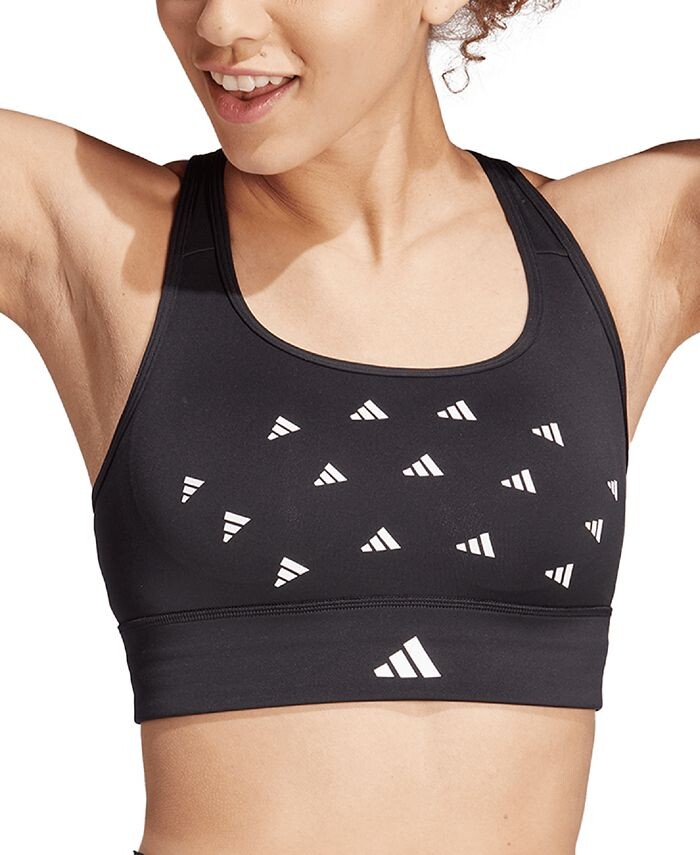 

Женский спортивный бюстгальтер с логотипом Training Essentials adidas, черный