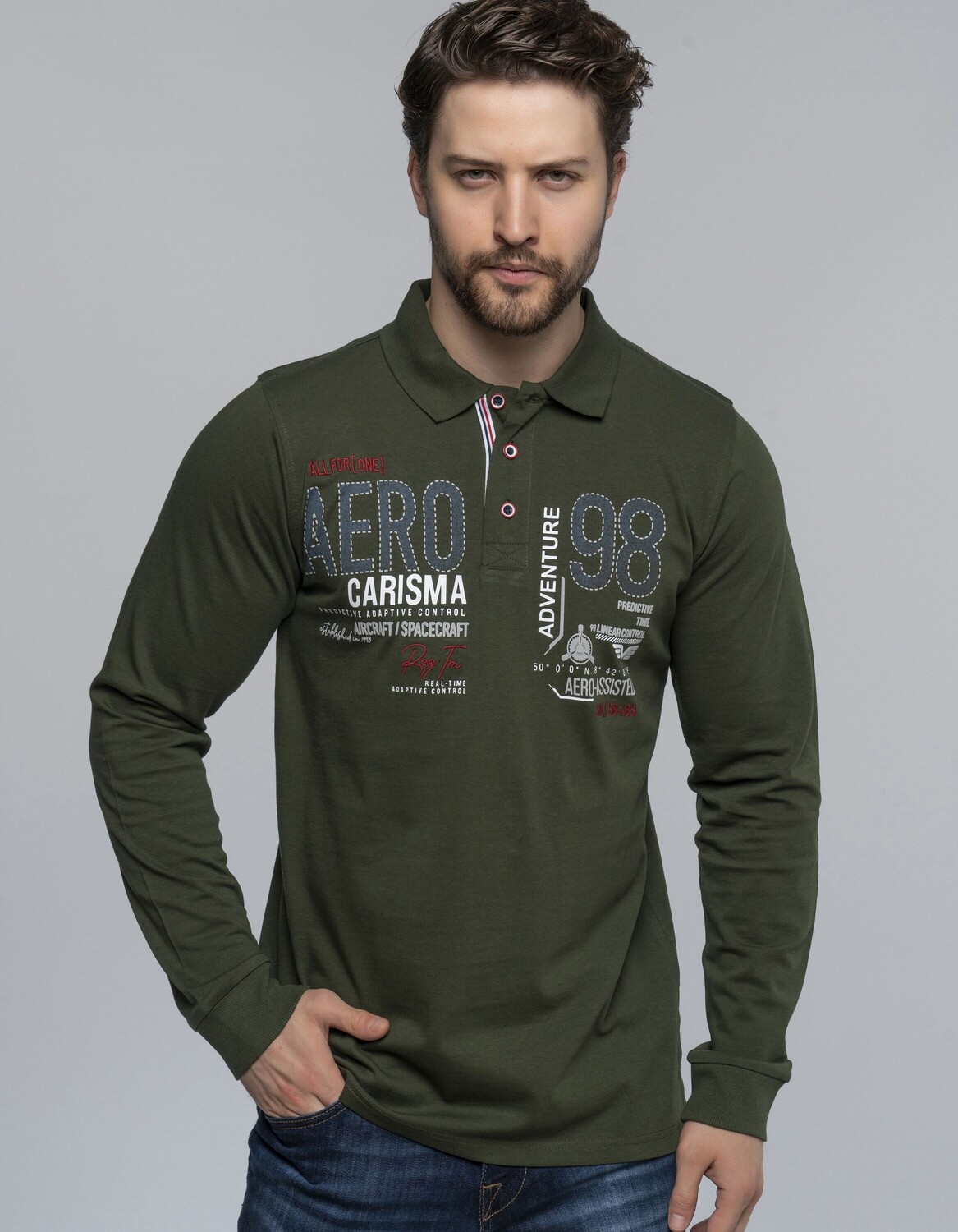 

Поло CARISMA Longsleeve, хаки