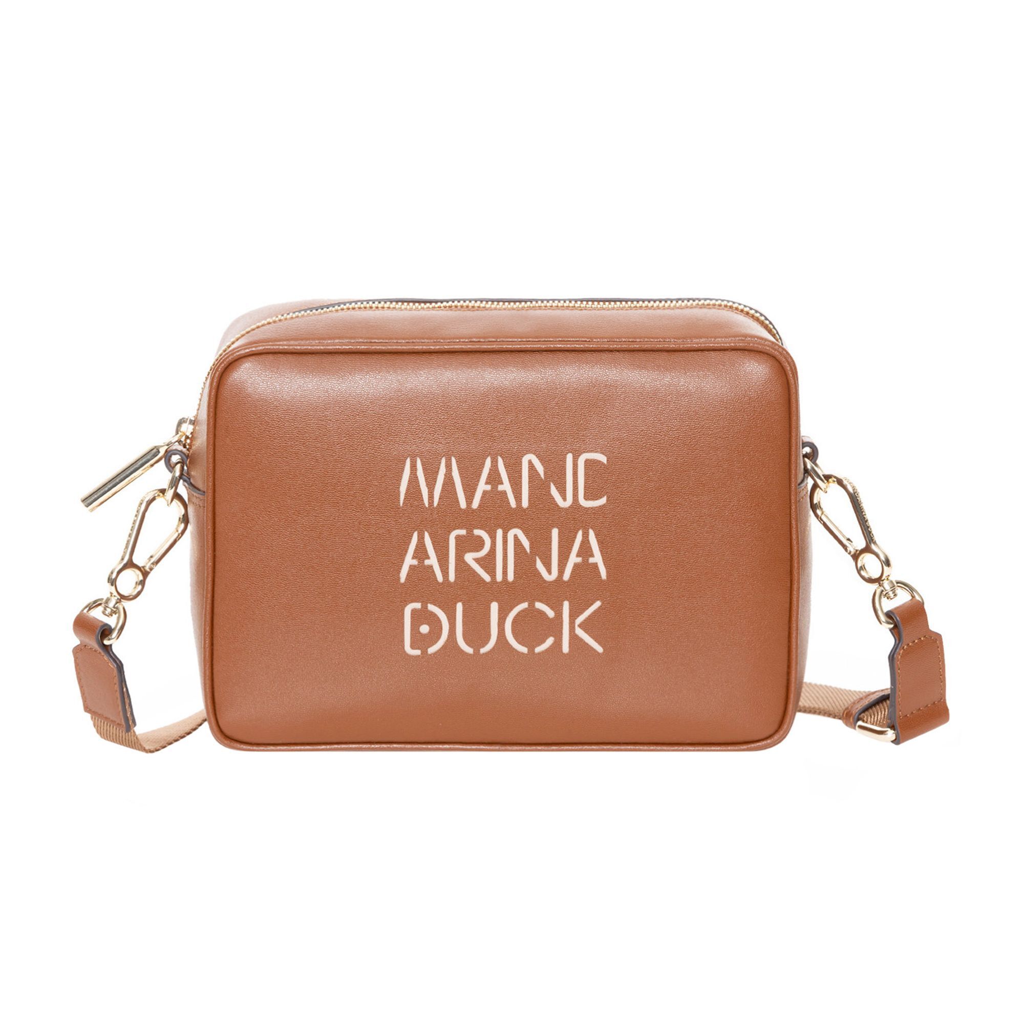 

Сумка через плечо Mandarina Duck Lady Duck Umhängetasche Leder 22 см, цвет caramel cafe