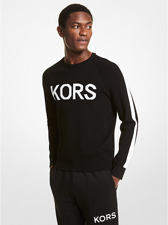 

Свитер из вискозы стрейч KORS Michael Kors Mens, черный