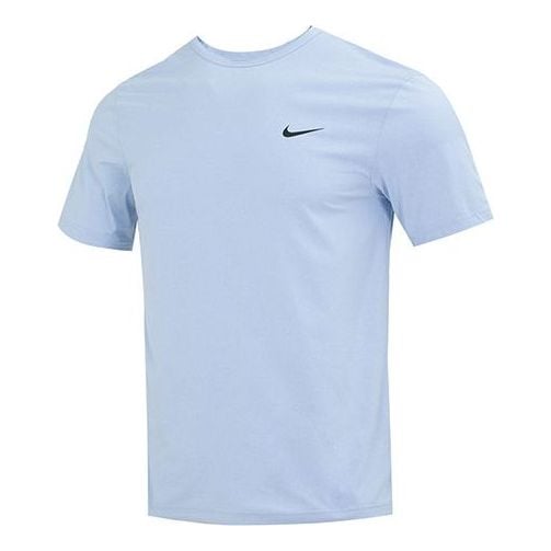 

Футболка Nike Dri-FIT UV Hyverse Short Sleeve Fitness Top 'Blue', синий