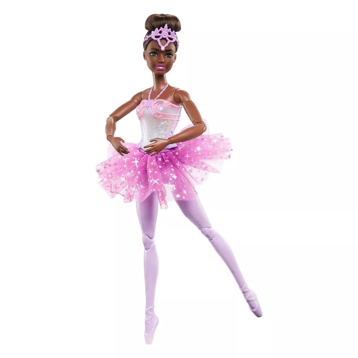 Волшебная светящаяся кукла Барби-балерина с черными волосами Barbie