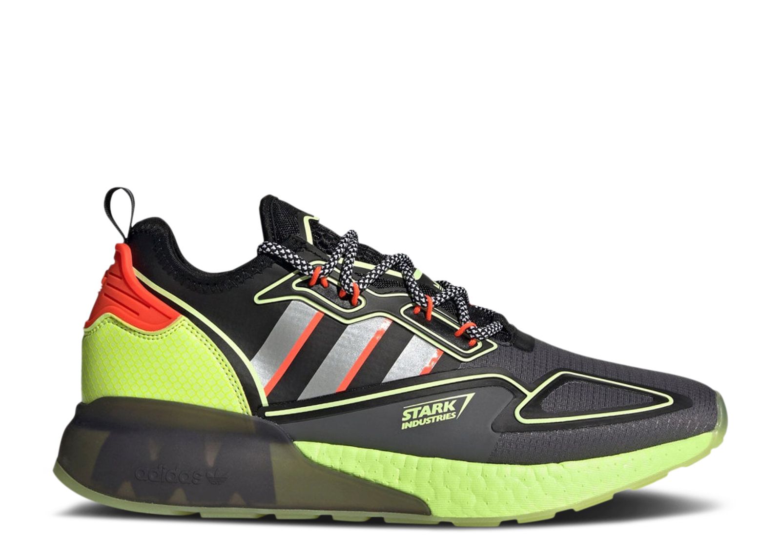 

Кроссовки adidas Marvel X Zx 2K Boost 'Stark Industries - Black Solar Yellow', черный