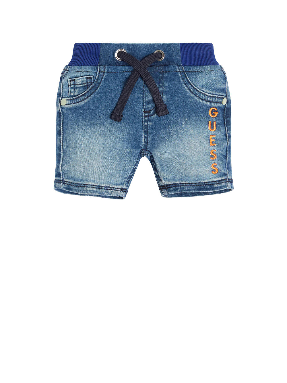 

Синие детские джинсовые шорты Guess