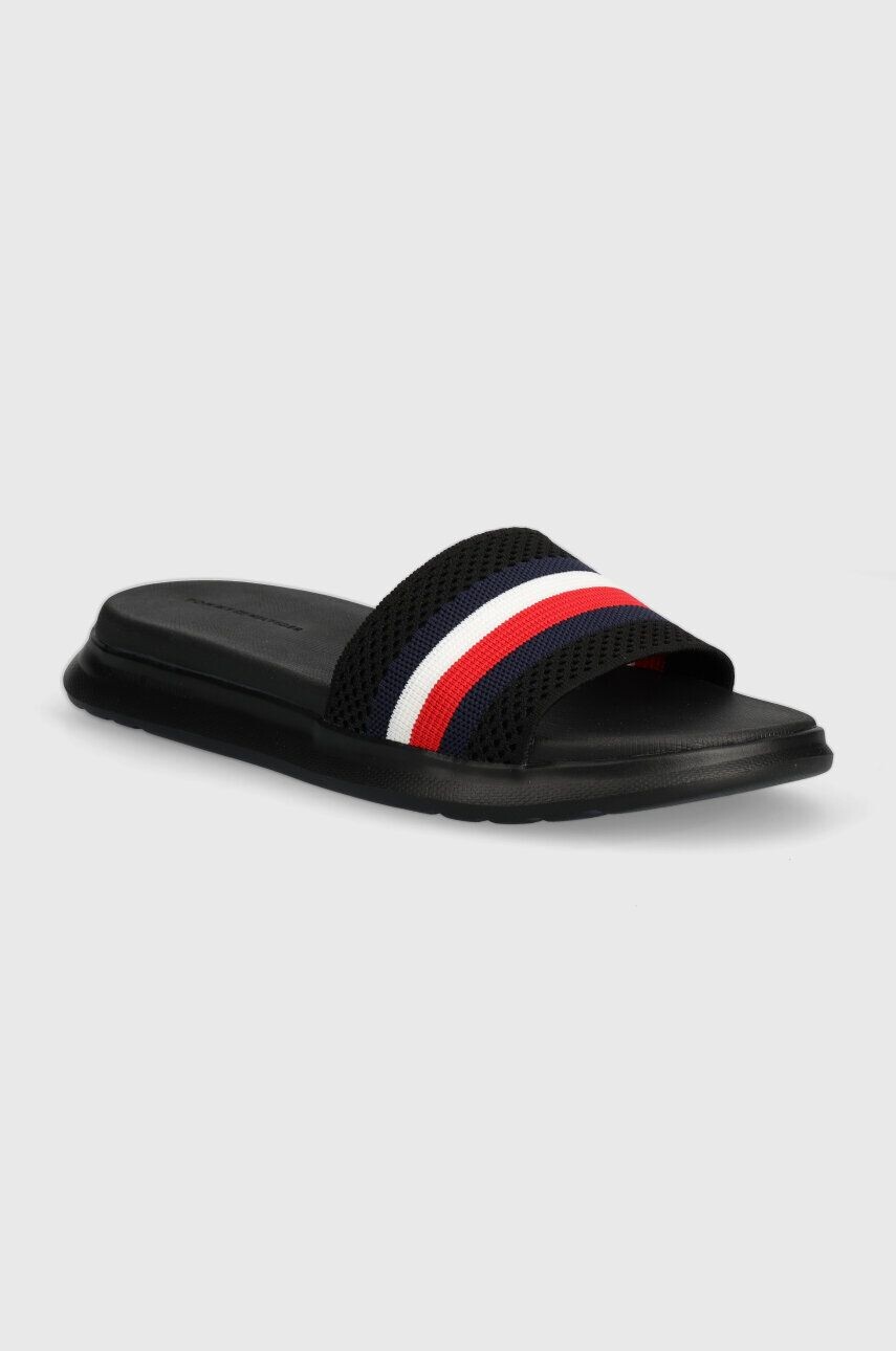 

Tommy Hilfiger шлепанцы DUAL DENSITY RWB KNIT POOL SLIDE, черный