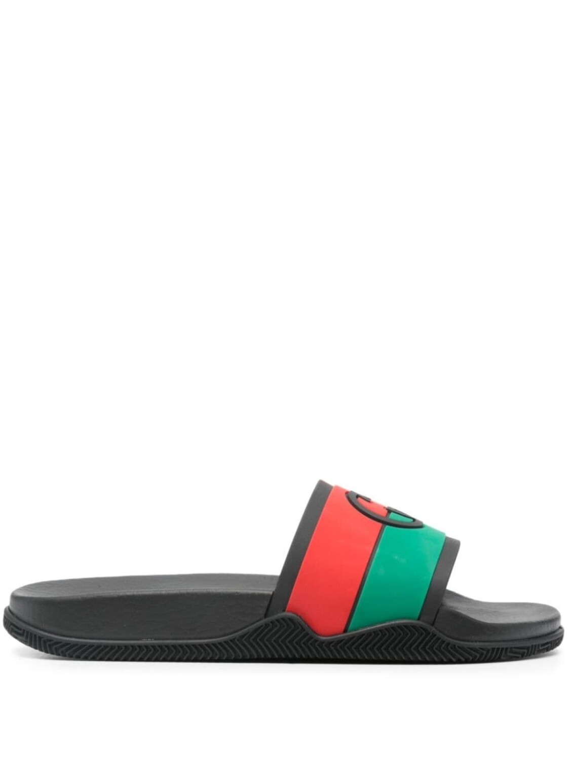 

Gucci шлепанцы с логотипом Interlocking G, черный