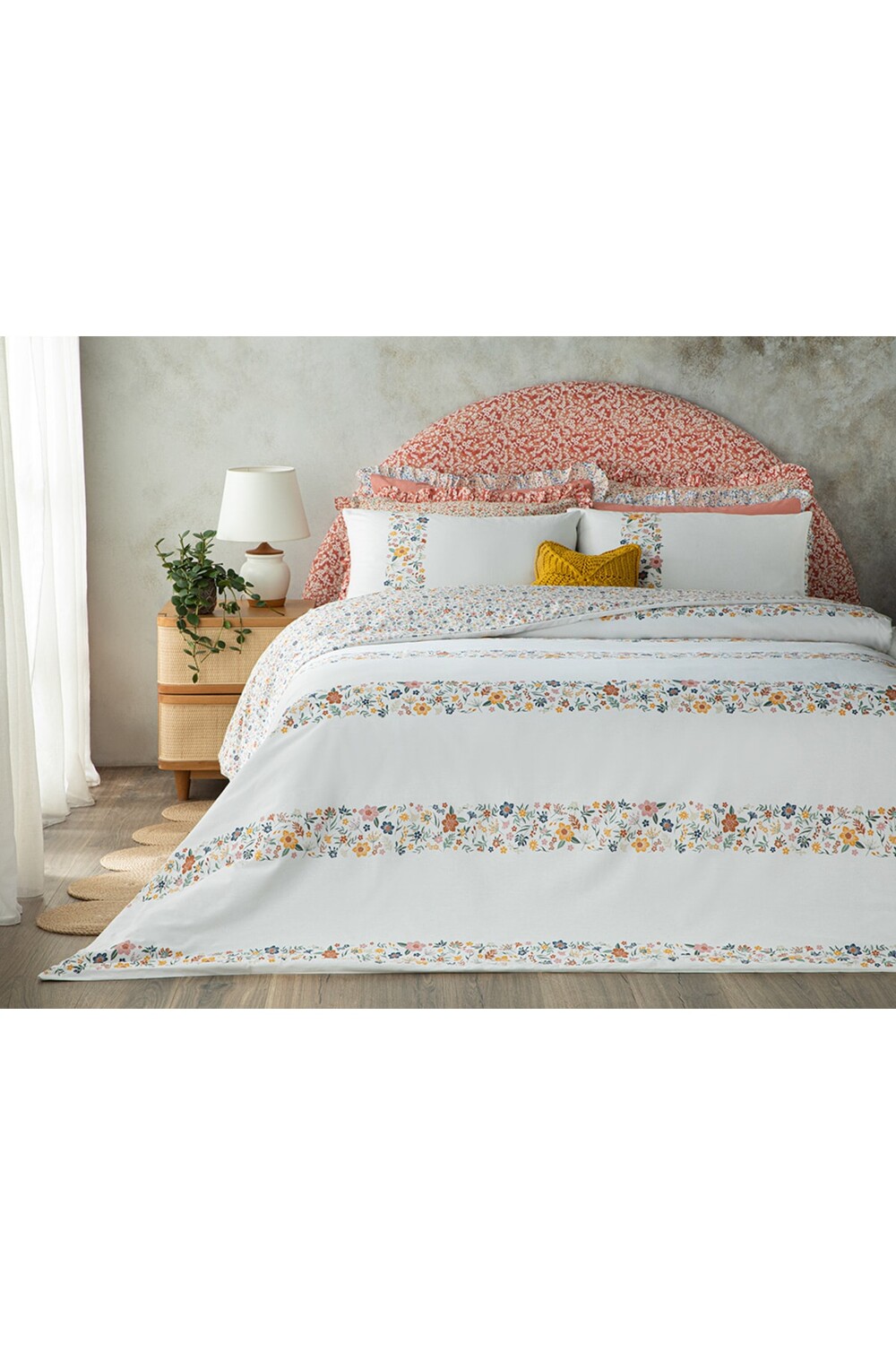 

Комплект пододеяльников English Home Bloomy Lines одинарный, желтый