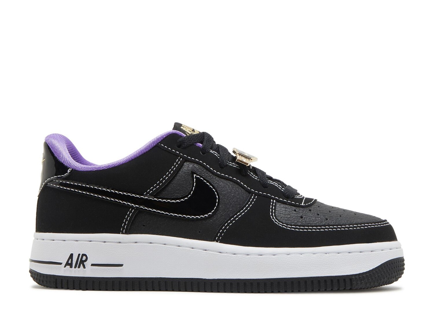 

Кроссовки Nike Air Force 1 Lv8 Gs 'World Champ - Lakers', черный