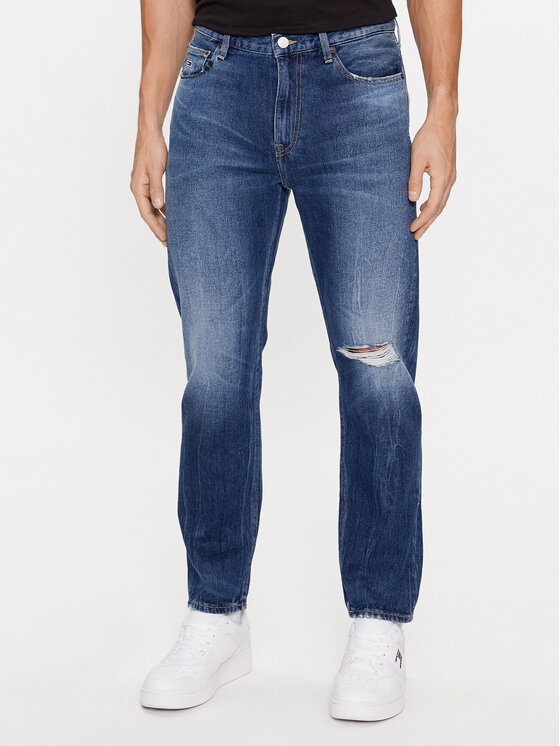 Зауженные джинсы Tommy Jeans, синий силиконовый чехол узор из такс на honor 20