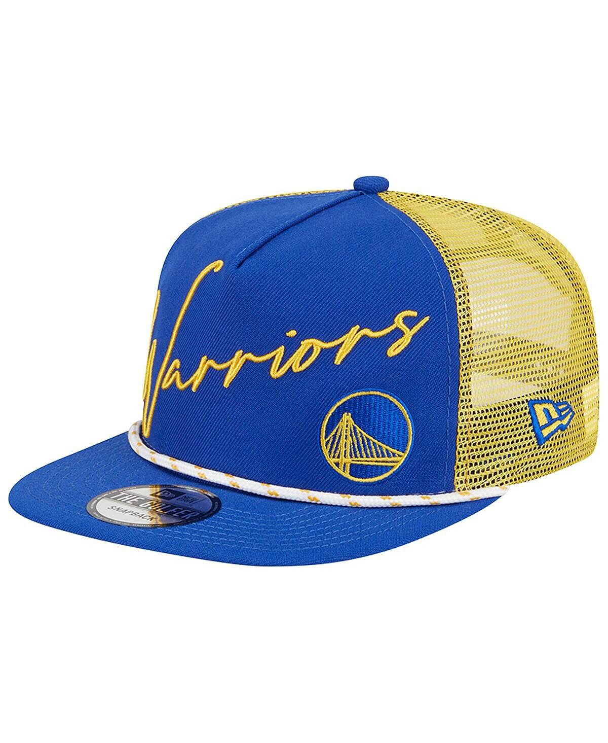 

Мужская синяя бейсболка Golden State Warriors Script Logo Golfer 9FIFTY Snapback New Era