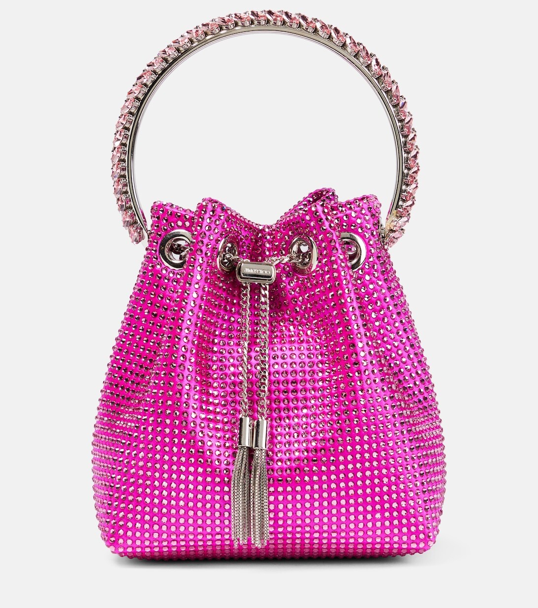 

Bon Bon Маленькая сумка-мешок с декором Jimmy Choo, розовый