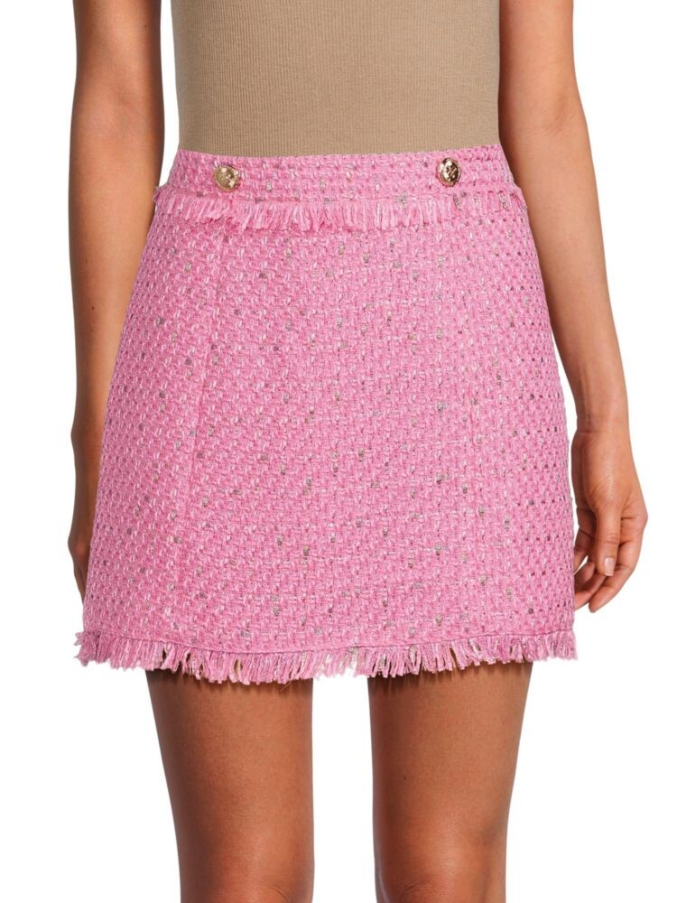 

Твидовая мини-юбка Laurette Walter Baker, цвет Paris Pink