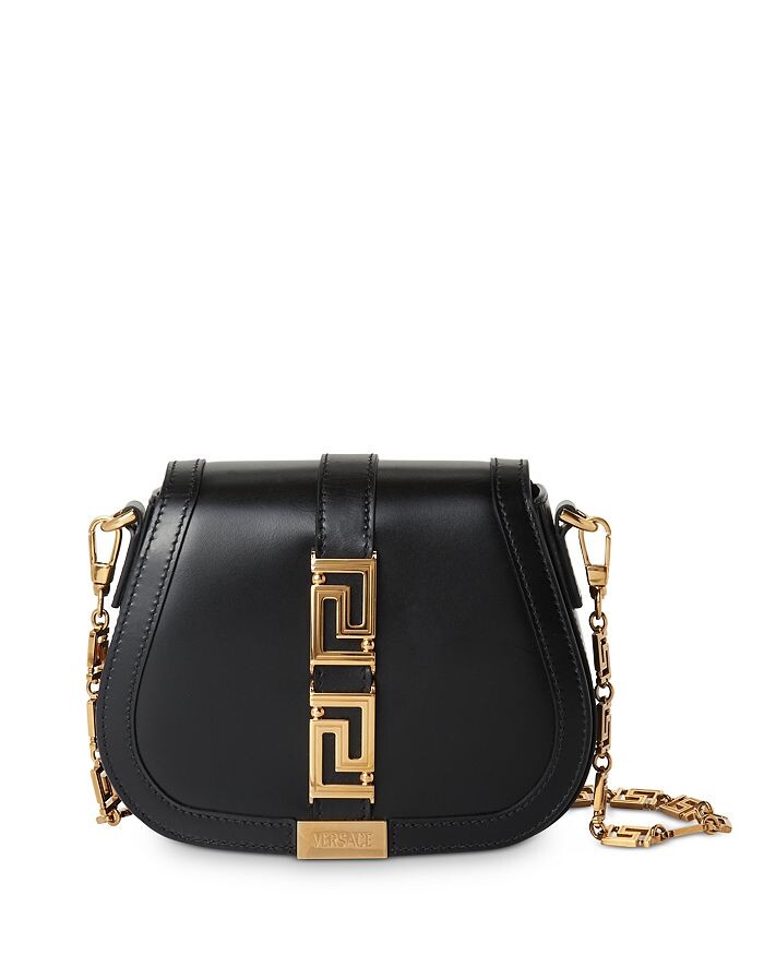 

Кожаная сумка через плечо Greca Goddess среднего размера Versace