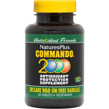 Naturesplus Commando 2000 Антиоксидантная защита 60 таблеток — вегетарианские, без глютена — 30 порций, Nature'S Plus