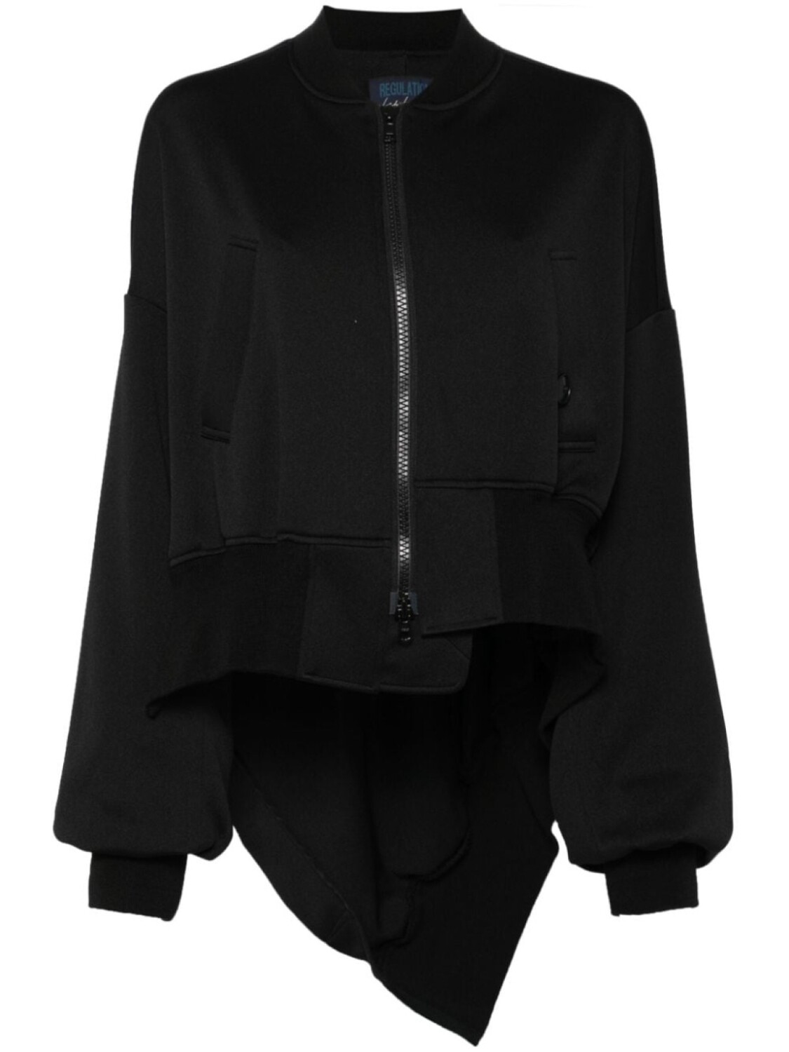 

Yohji Yamamoto куртка с косой молнией, черный