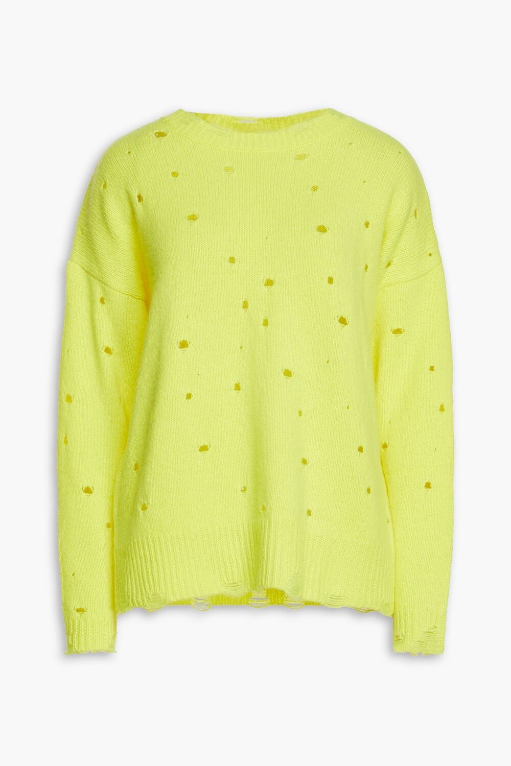 

Потертый кашемировый свитер AUTUMN CASHMERE, желтый