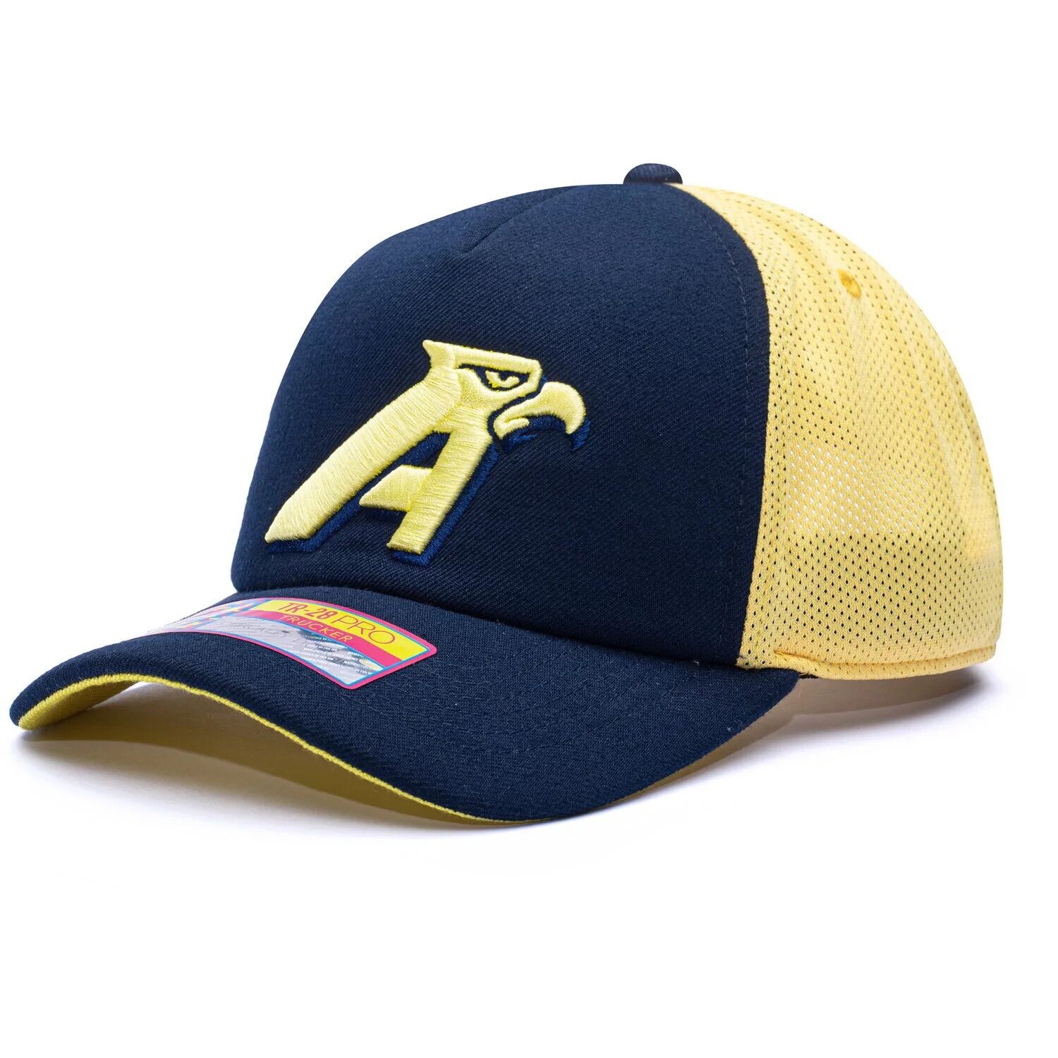 

Мужская темно-синяя/желтая кепка Club America 40th Anniversary Aguilas Trucker Snapback