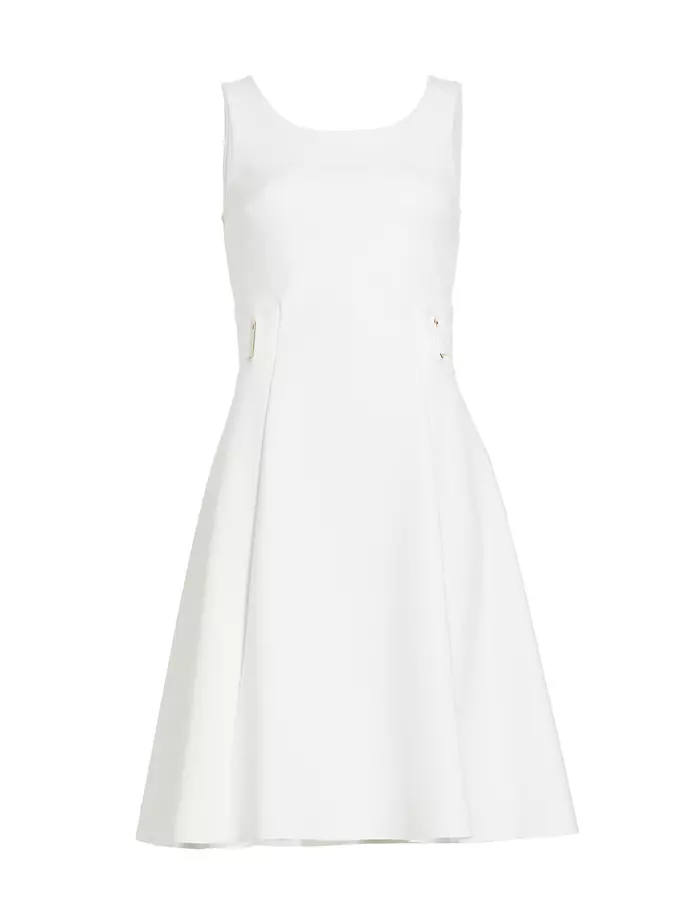 цена Платье из джерси без рукавов из макадамии Chiara Boni La Petite Robe, белый