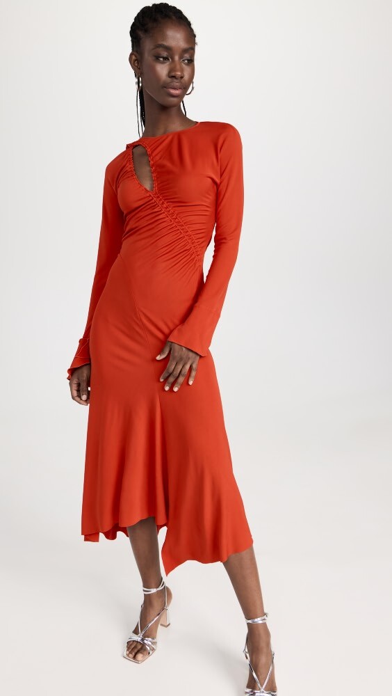 

Платье Victoria Beckham Asymmetric Slash Jersey