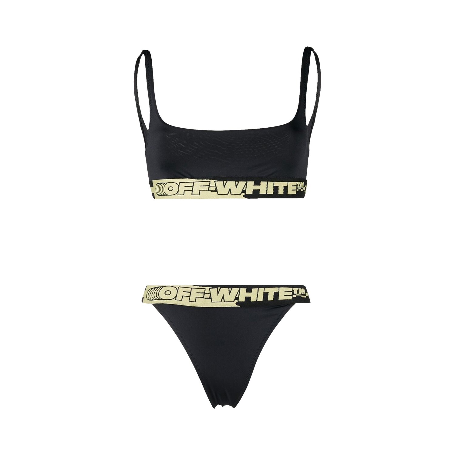 

Бикини Off-White с логотипом, черный