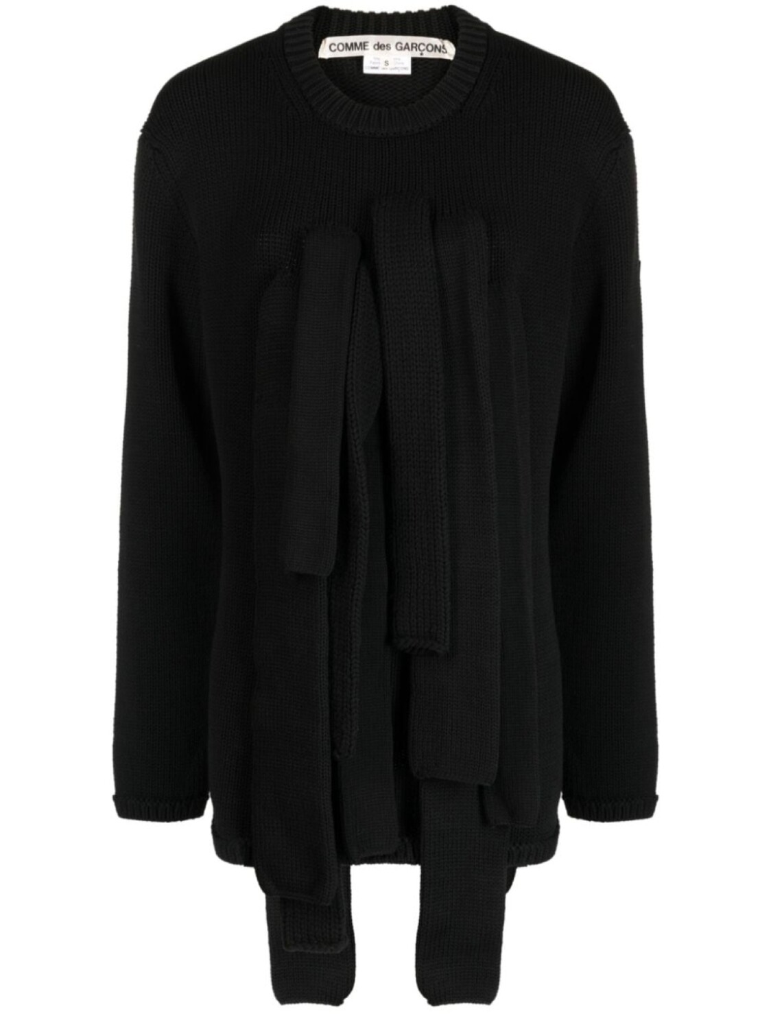

Comme Des Garçons джемпер со складками, черный