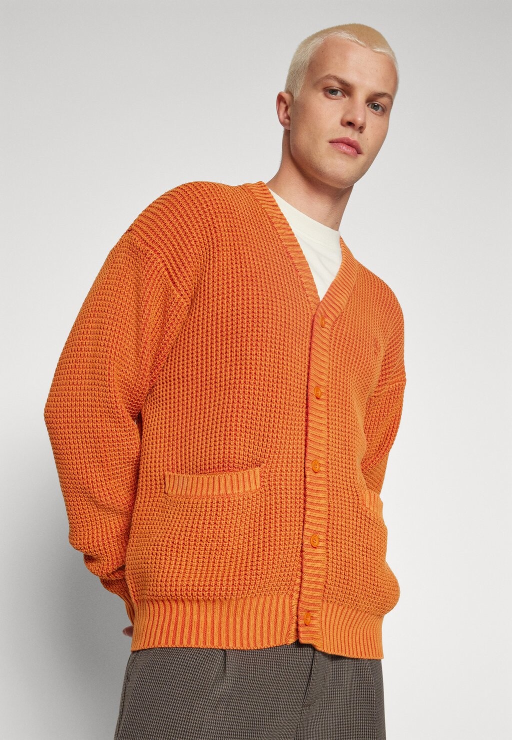 

Кардиган HUF КАРДИГАН COOLIDGE WAFFLE UNISEX, цвет rust