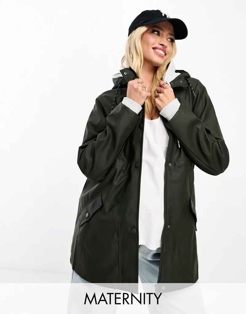 

Vero Moda Maternity плащ цвета хаки с плюшевой меховой подкладкой для беременных