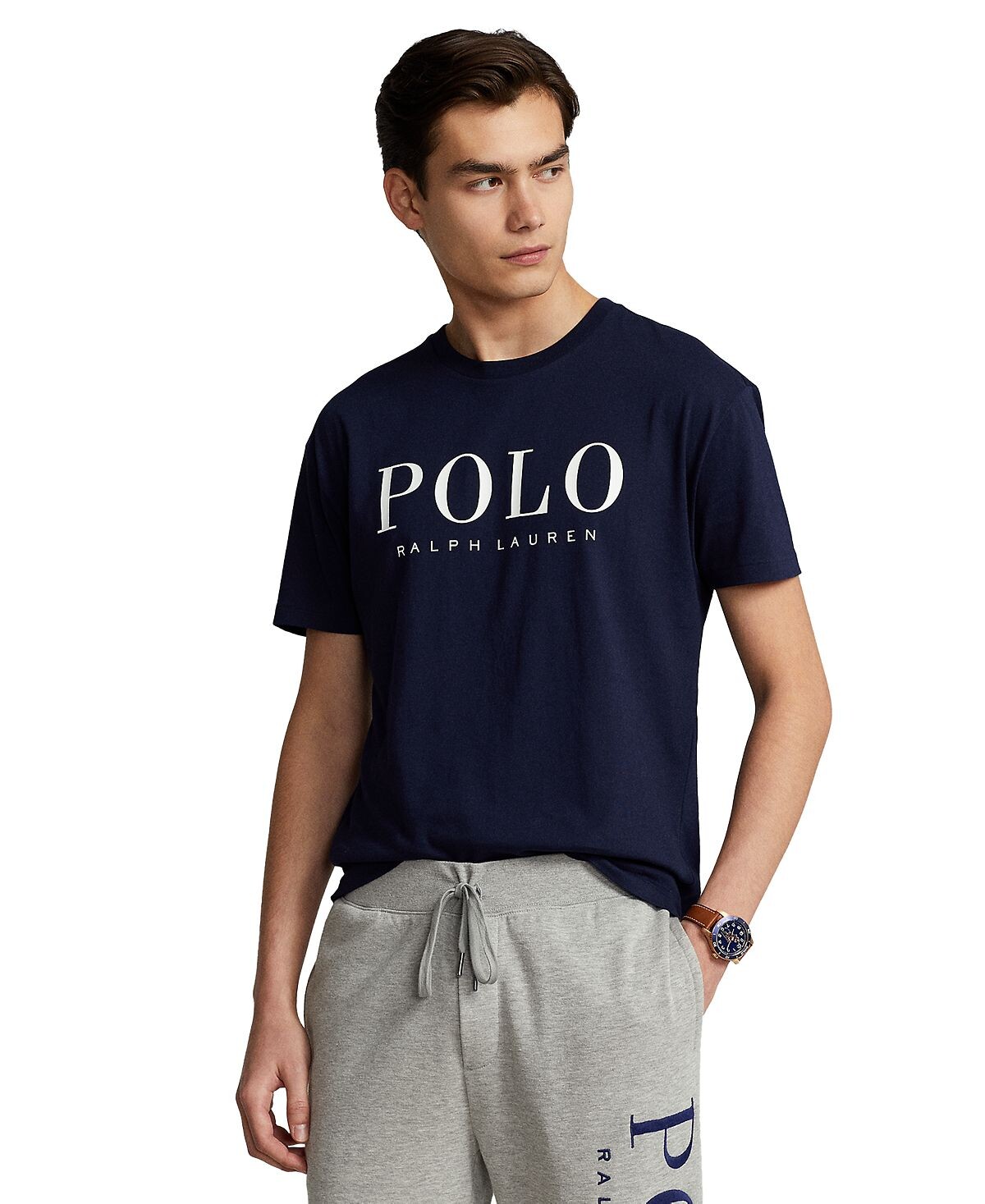 

Мужская трикотажная футболка классического кроя с логотипом Polo Ralph Lauren