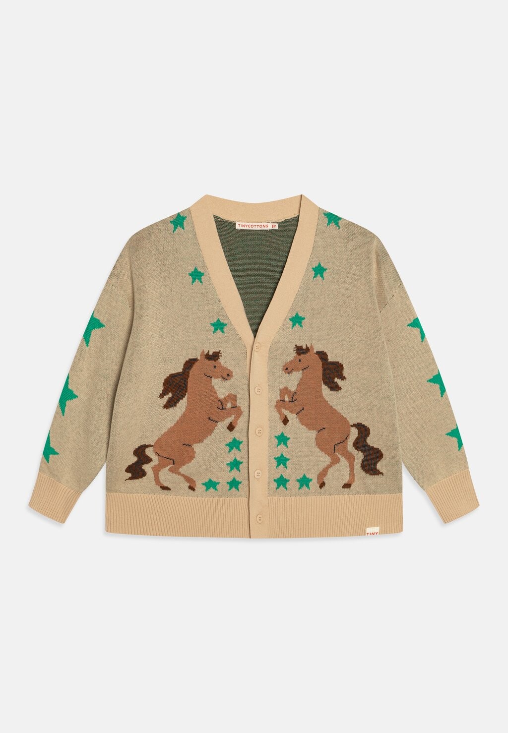 

Кардиган HORSES CARDIGAN UNISEX TINYCOTTONS, цвет vanilla