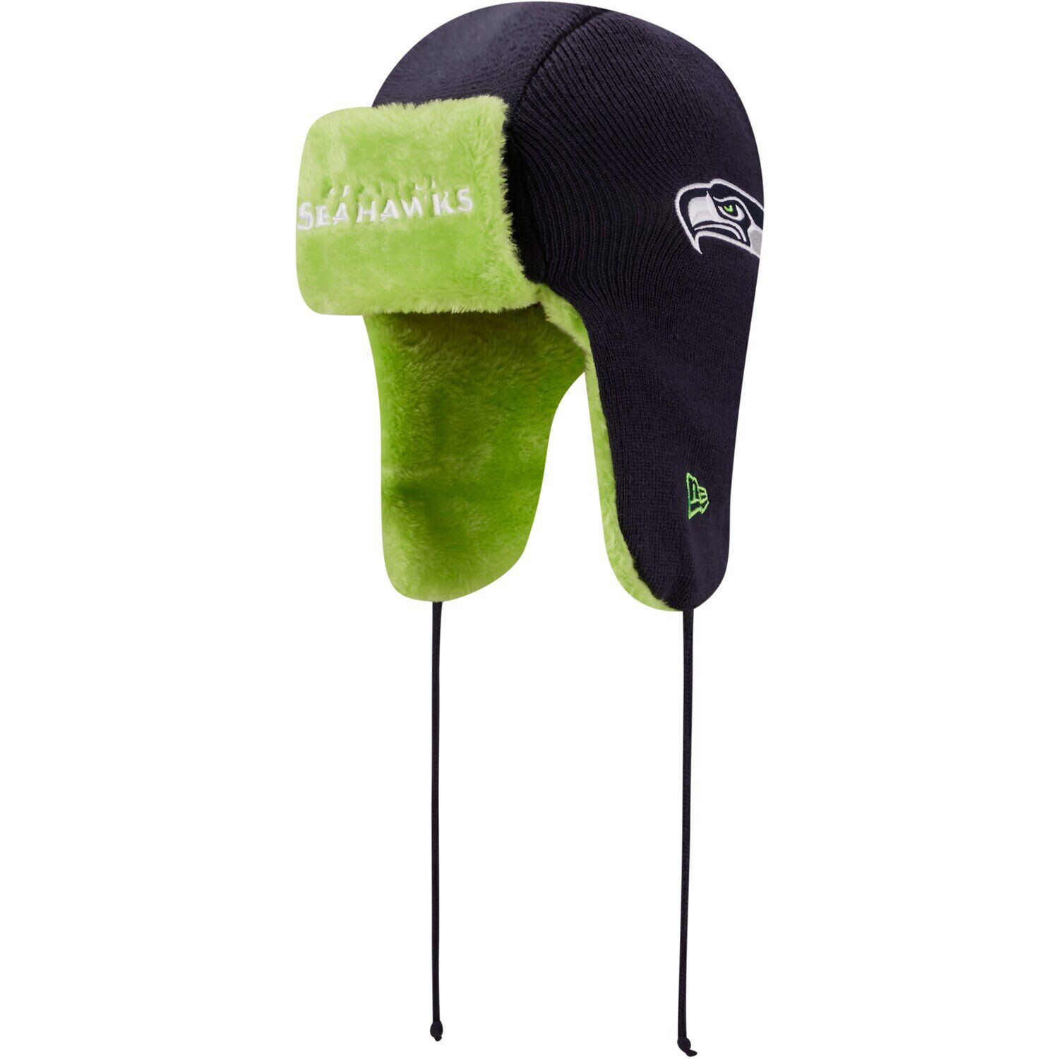 

Мужская темно-синяя шапка New Era College Seattle Seahawks с головой Trapper