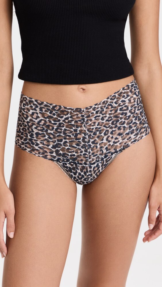 

Стринги Hanky Panky Classic Leopard Retro, коричневый