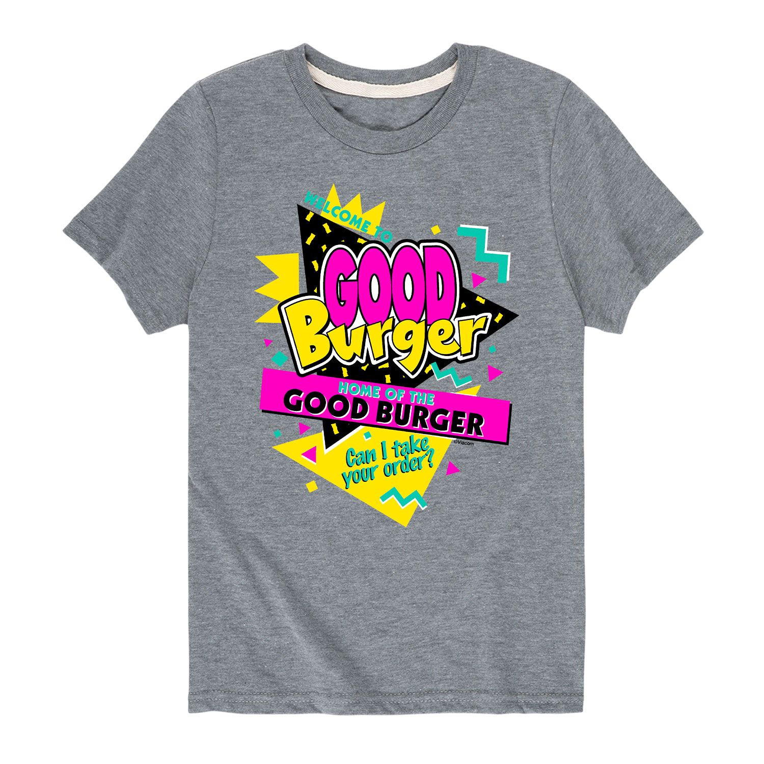 Футболка Good Burger для мальчиков 8–20 лет с надписью «Добро пожаловать в Good Burger» Licensed Character, серый