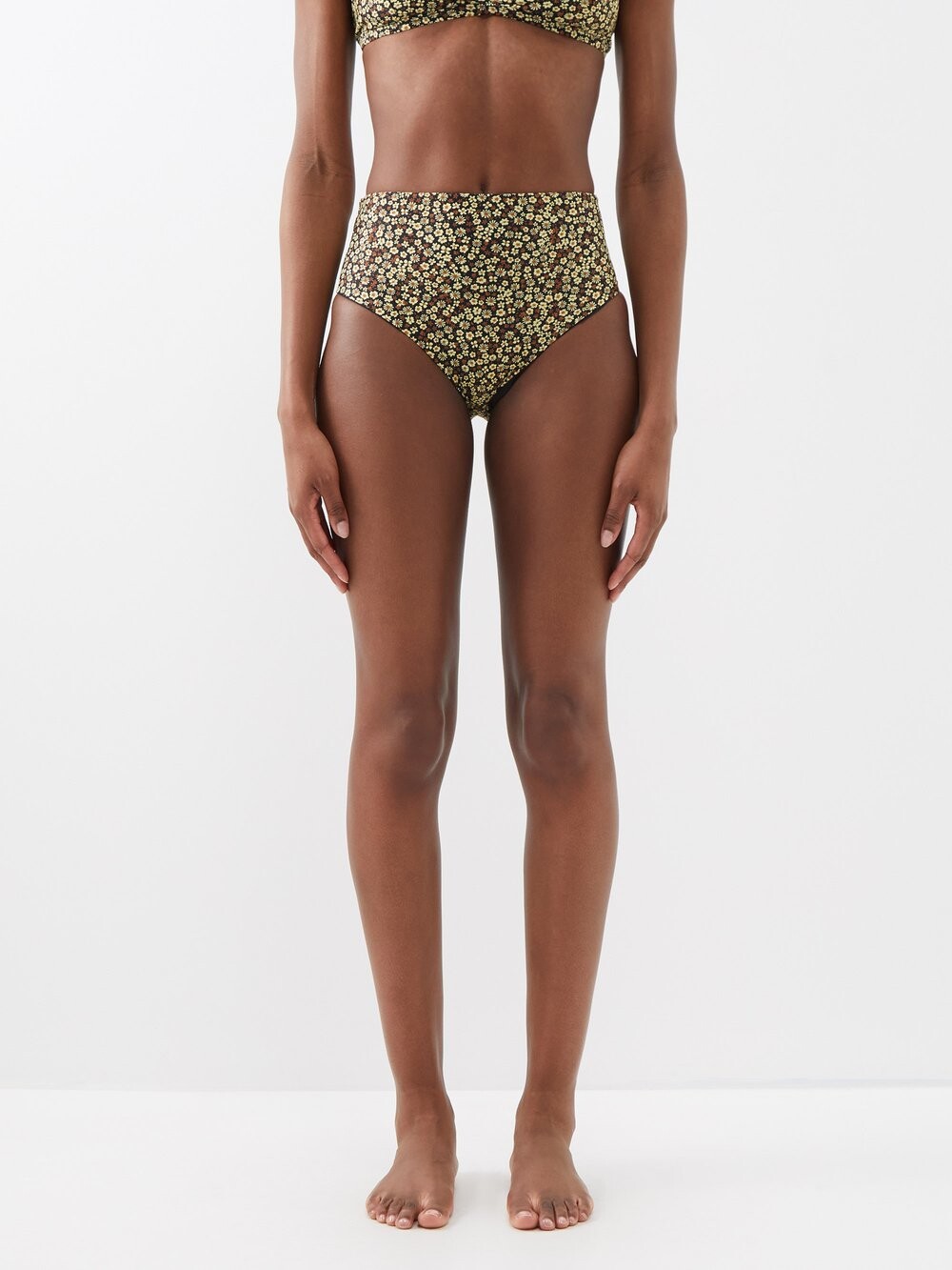 

Трусики бикини high waist из переработанного волокна Matteau, желтый