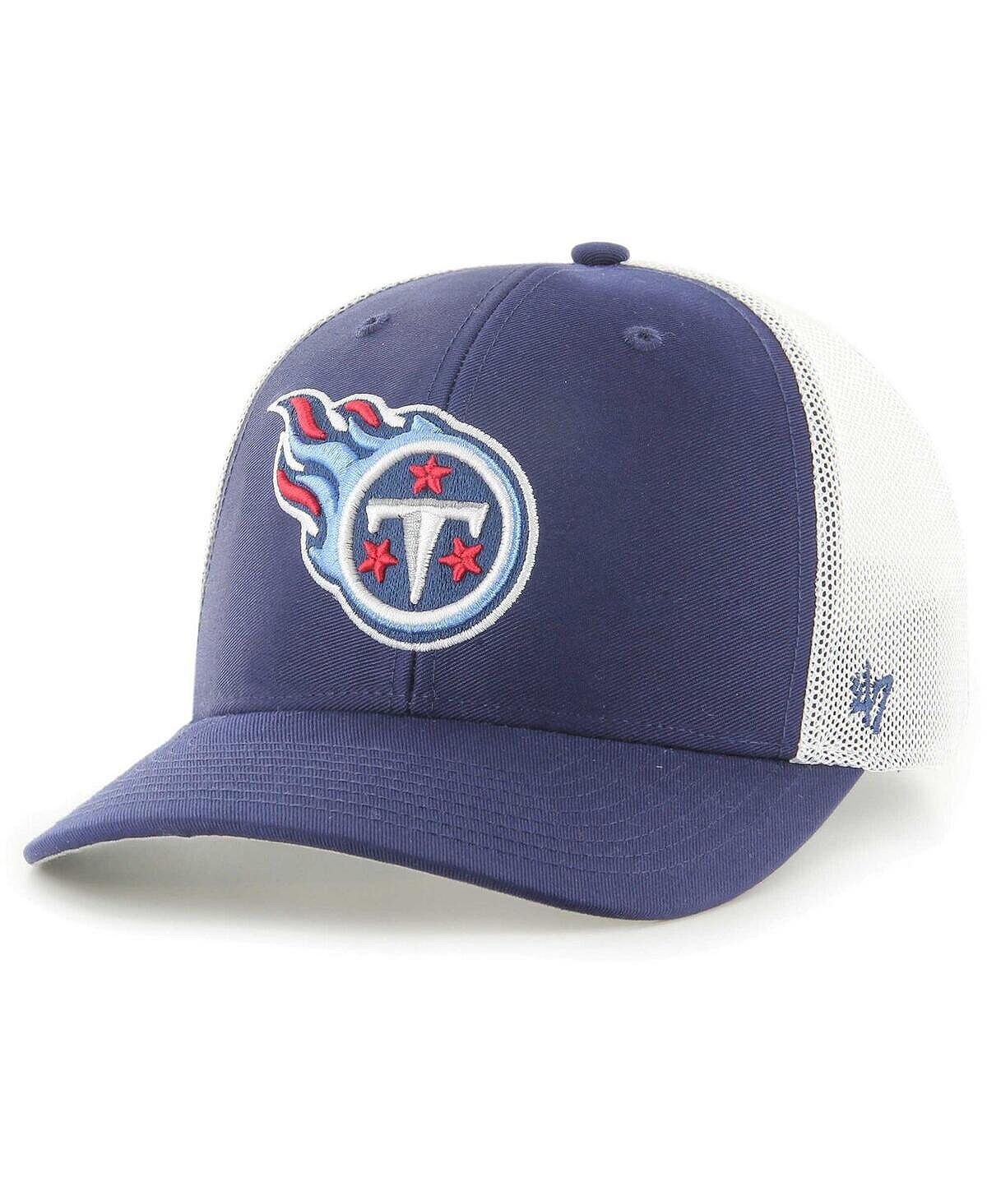 

Мужская темно-синяя эластичная шляпа Tennessee Titans Trophy Trucker '47 Brand