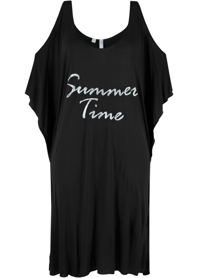 Пляжное платье с вырезами Bpc Selection, черный махровая пляжная рубашка h